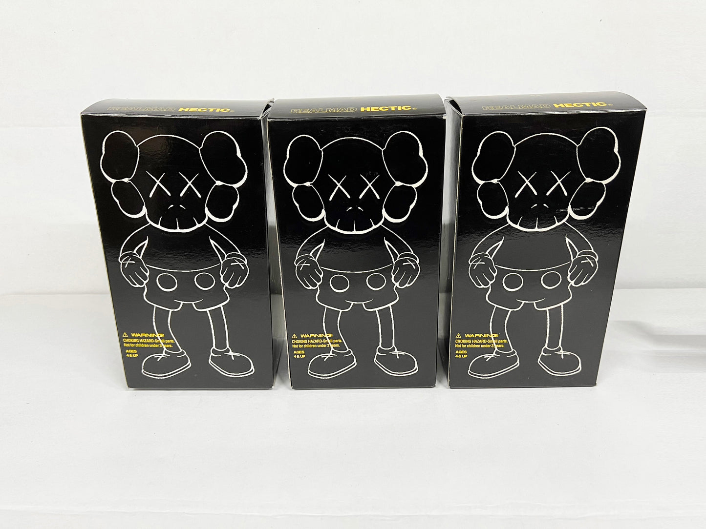 KAWS - Companion Hectic Set of 3 Brown, Black, Grey 1999