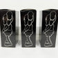 KAWS - Companion Hectic Set of 3 Brown, Black, Grey 1999