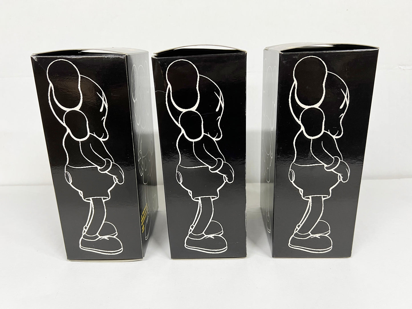 KAWS - Companion Hectic Set of 3 Brown, Black, Grey 1999