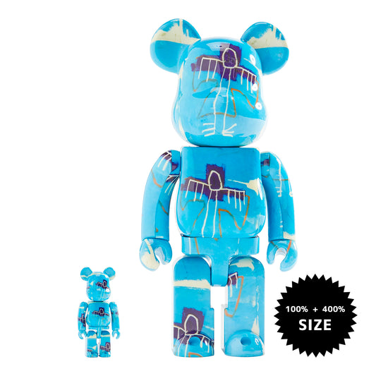 MEDICOM TOY: BE@RBRICK - Jean-Michel Basquiat #9 100% & 400%