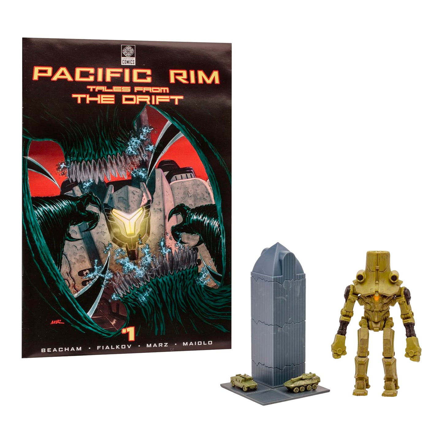 McFarlane Toys: Pacific Rim - Jaeger Wave 1 Cherno Alpha 4" Tall Action Figure with Comic Book