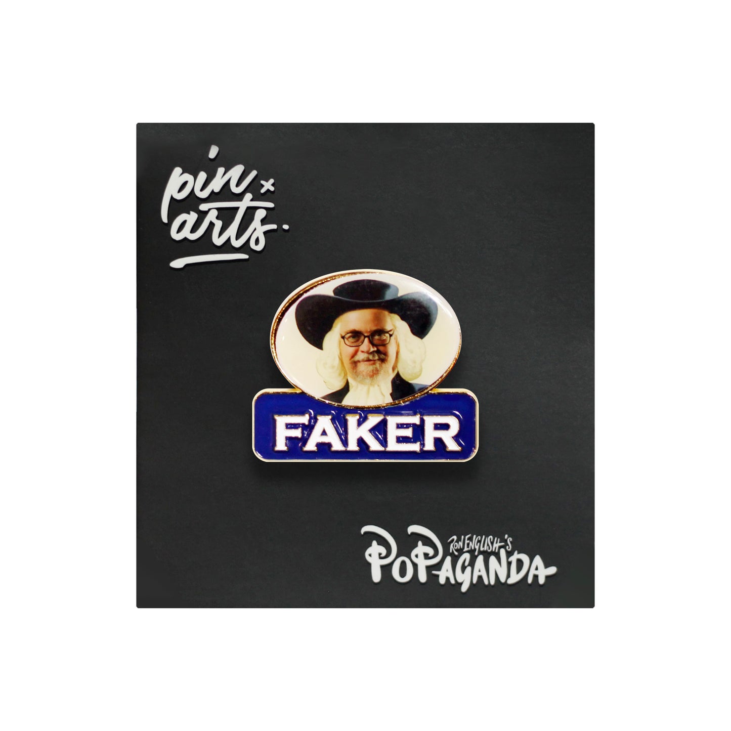 Ron English - FAKER Enamel Pin