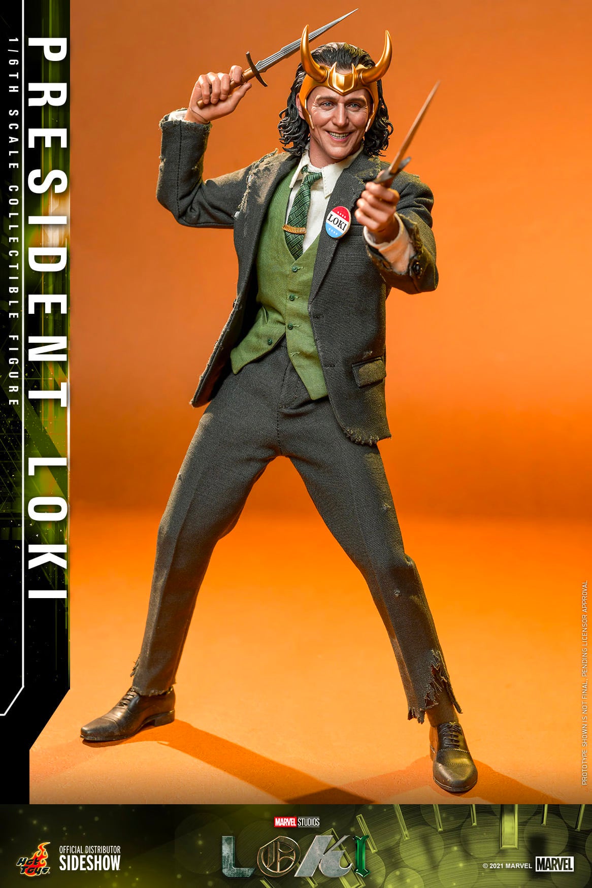 Hot Toys x Sideshow Collectibles: Marvel - President Loki Sixth Scale Figure