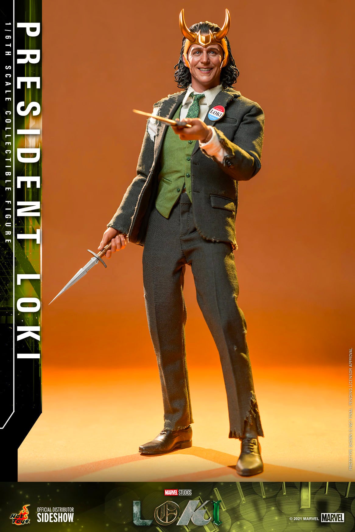 Hot Toys x Sideshow Collectibles: Marvel - President Loki Sixth Scale Figure