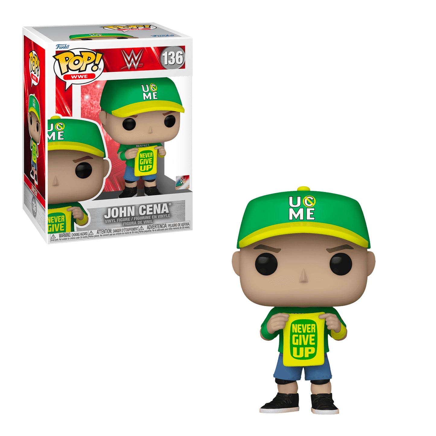 Funko Pop! WWE: John Cena with Never Give Up Towel #136