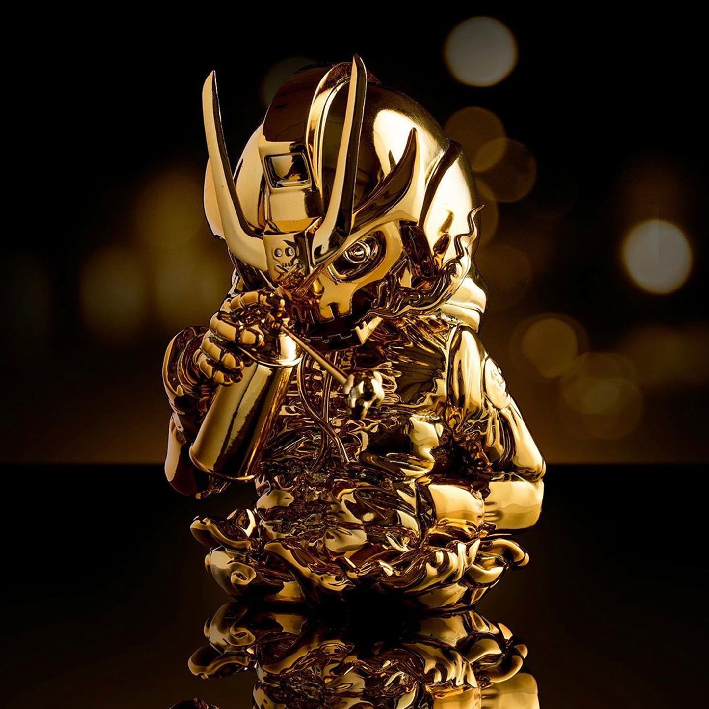 Quiccs x Martian Toys - TEQ63 Ravager God Mode Gold Chrome Hidden Fortress Exclusive