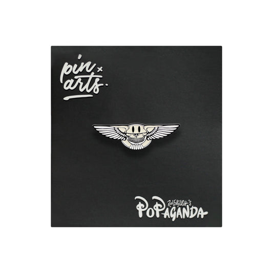 Ron English - Skull Wing Grin Enamel Pin