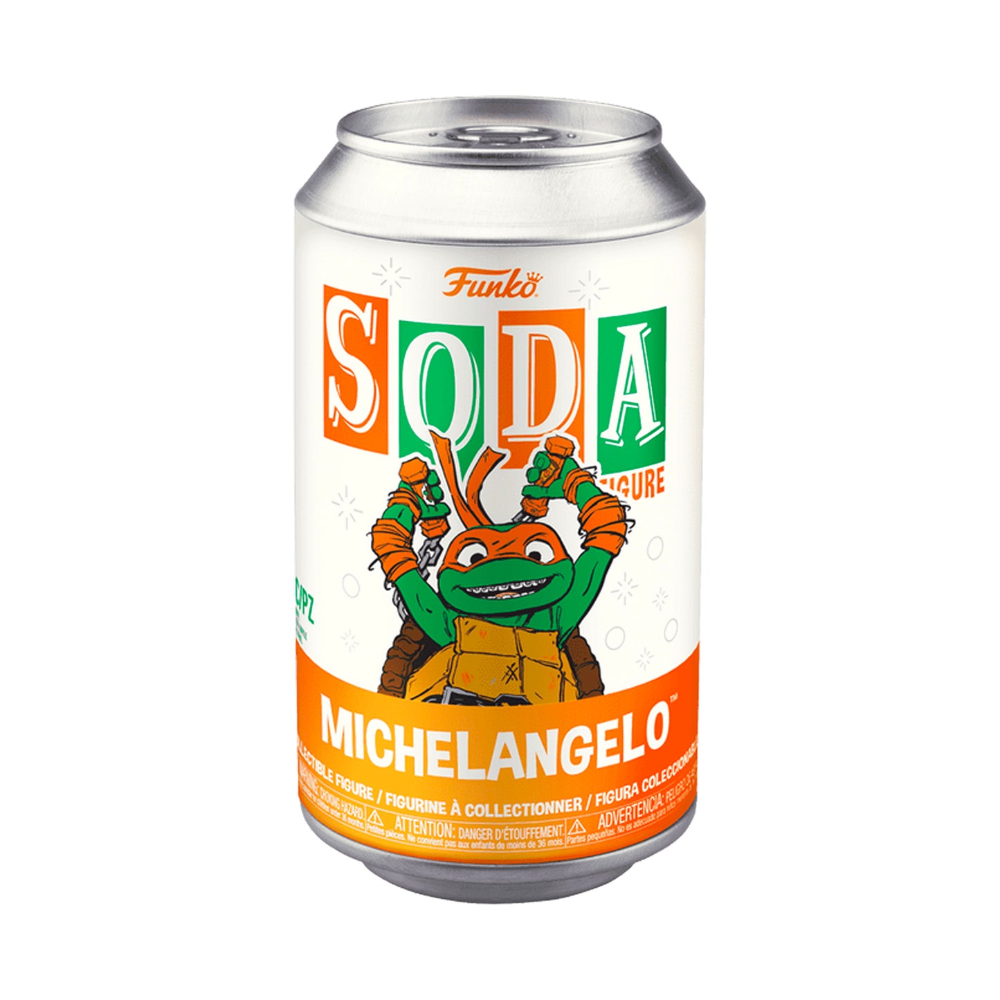 Funko Vinyl SODA: TMNT Mutant Mayhem Michelangelo Limited Edition (1 in 6 Chance at Chase)