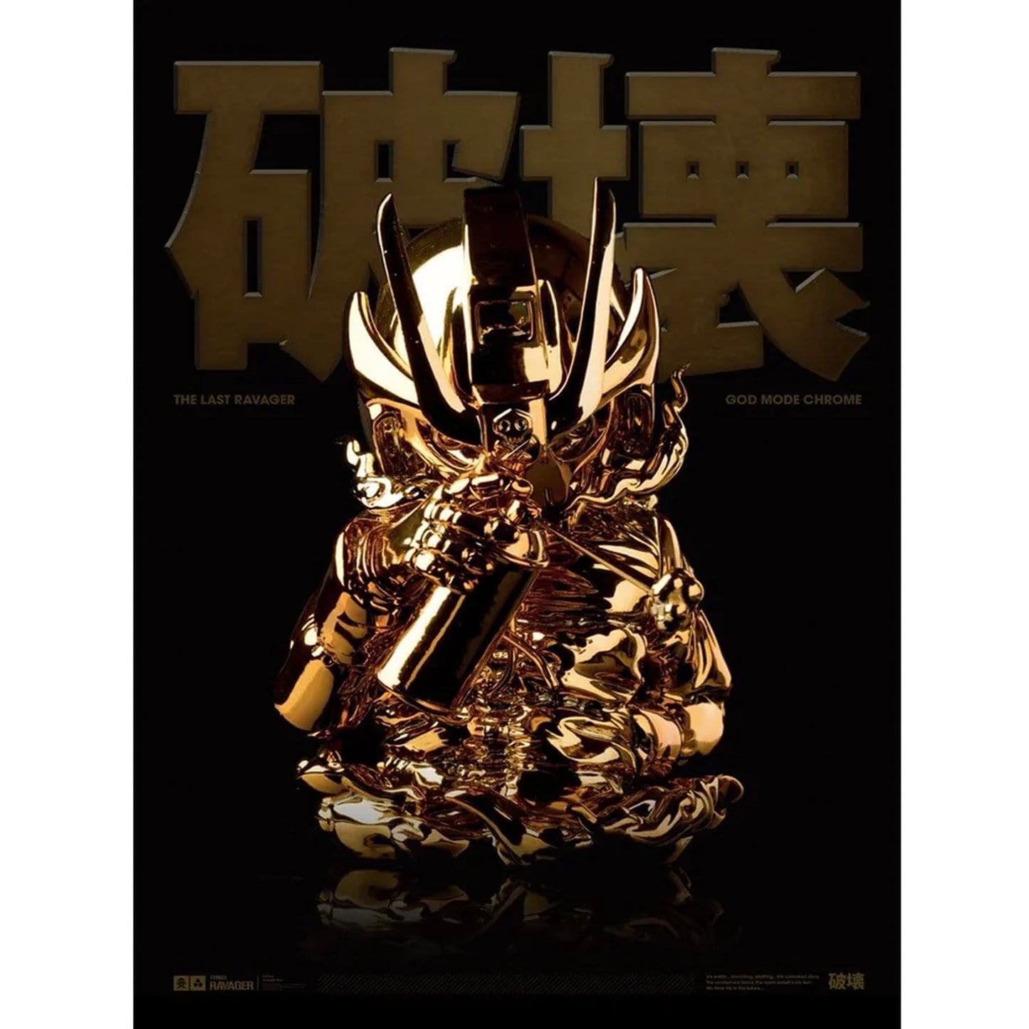 Quiccs x Martian Toys - TEQ63 Ravager God Mode Gold Chrome Hidden Fortress Exclusive