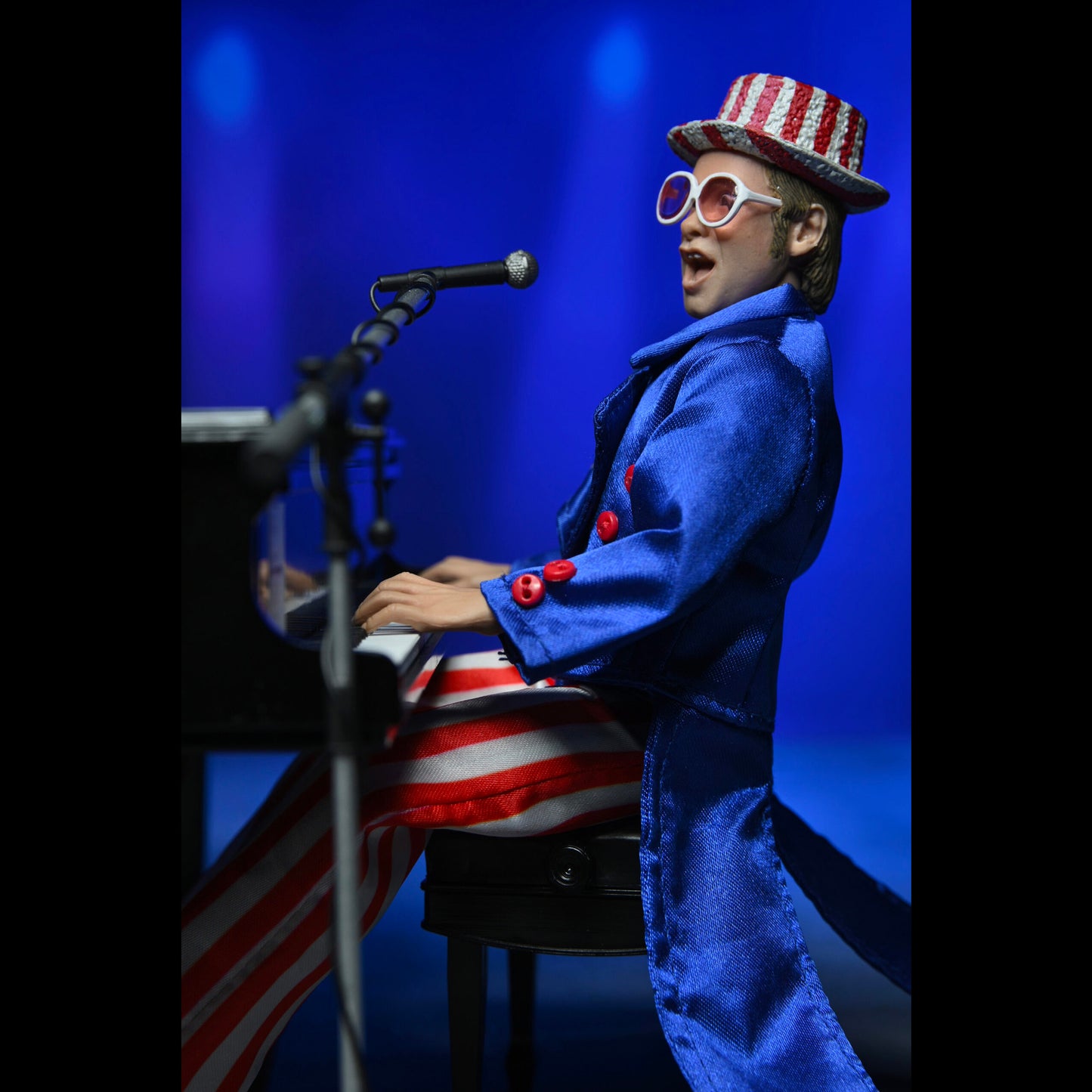 NECA: Elton John with Piano (Live in 1976) 8" Tall Action Figure