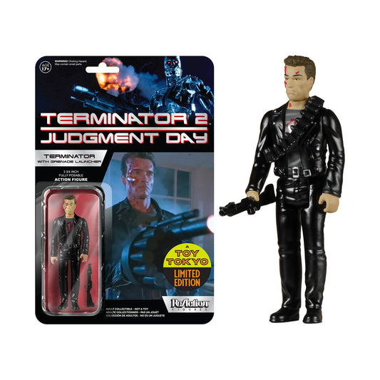 Funko x Super7: ReAction - Terminator 2 Judgment Day - Terminator with Grenade Launcher SDCC 2015 Action FIgure Toy Tokyo Exclusive