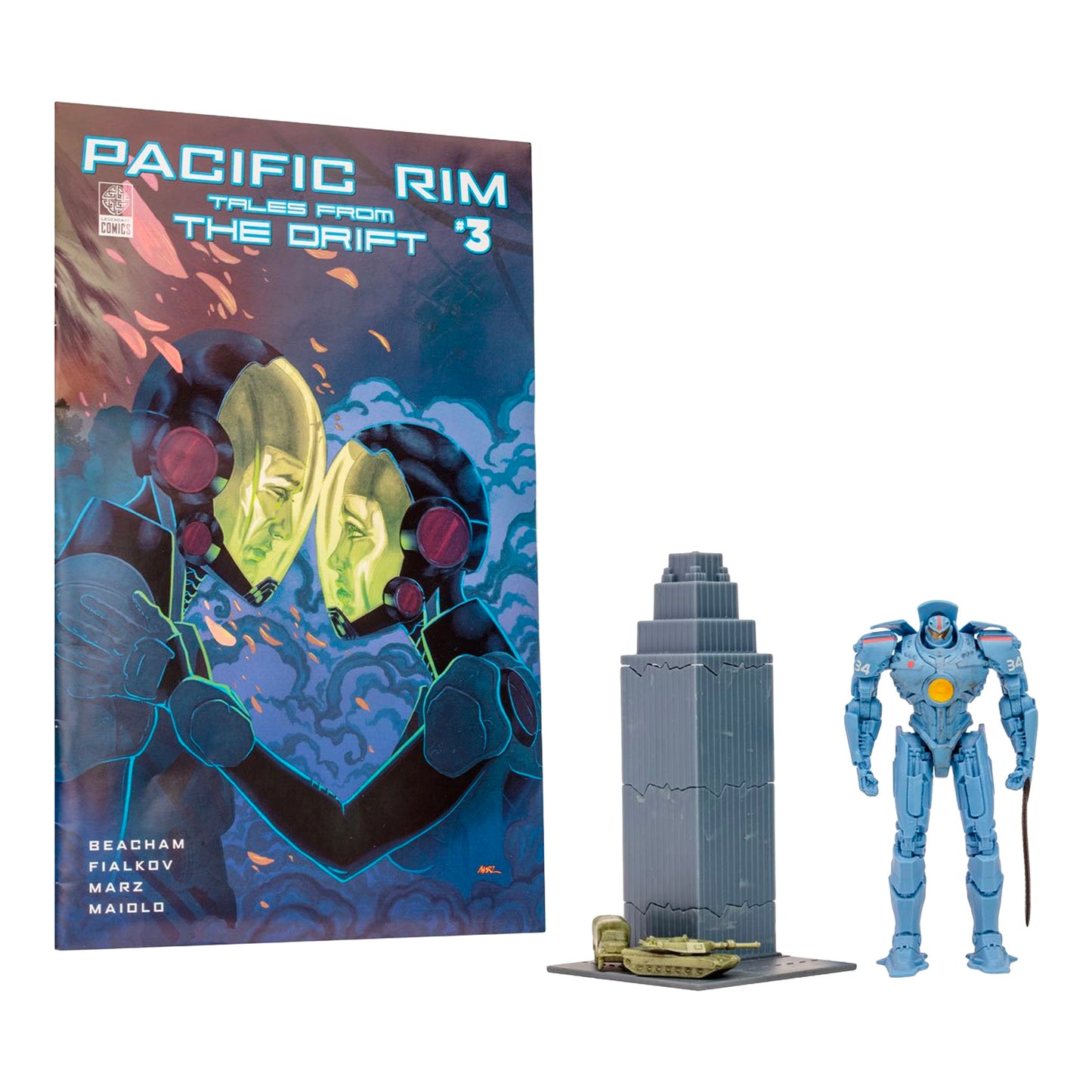 McFarlane Toys: Pacific Rim - Jaeger Wave 1 Gipsy Danger 4" Tall Action Figure with Comic Book