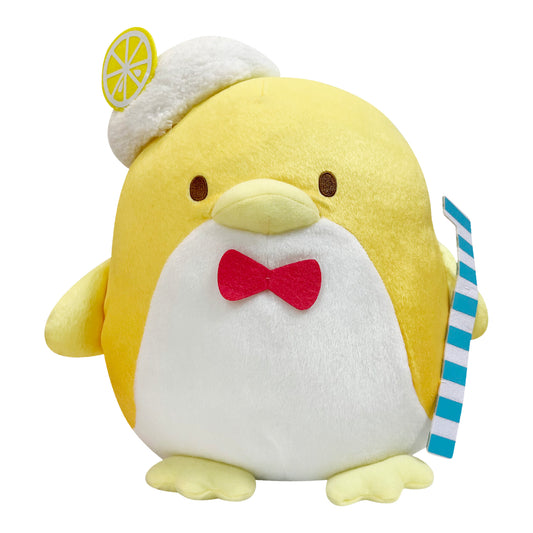 Sanrio - Tuxedosam Penguin Yellow with Candy Cane 12" Tall Plush