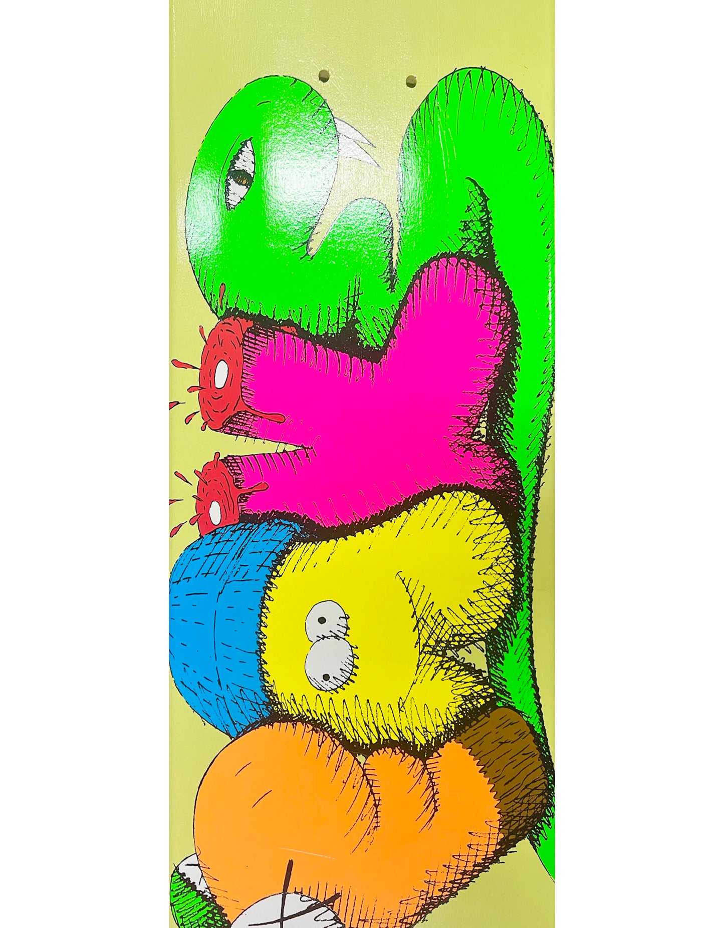 KAWS - "Fake" Yellow Skateboard Deck, 2007