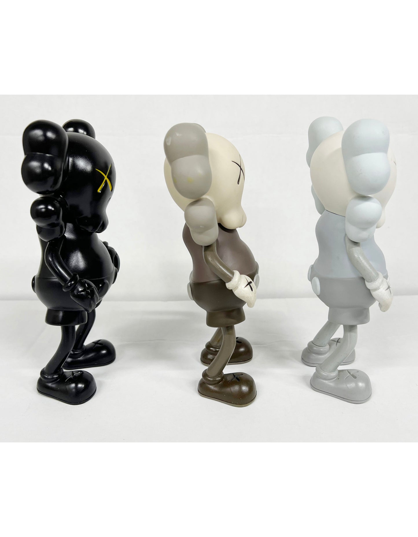 KAWS - Companion Hectic Set of 3 Brown, Black, Grey 1999