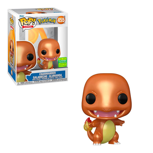 Funko Pop! Games: Pokemon - Charmander Metallic #455 Summer Convention 2022 Exclusive