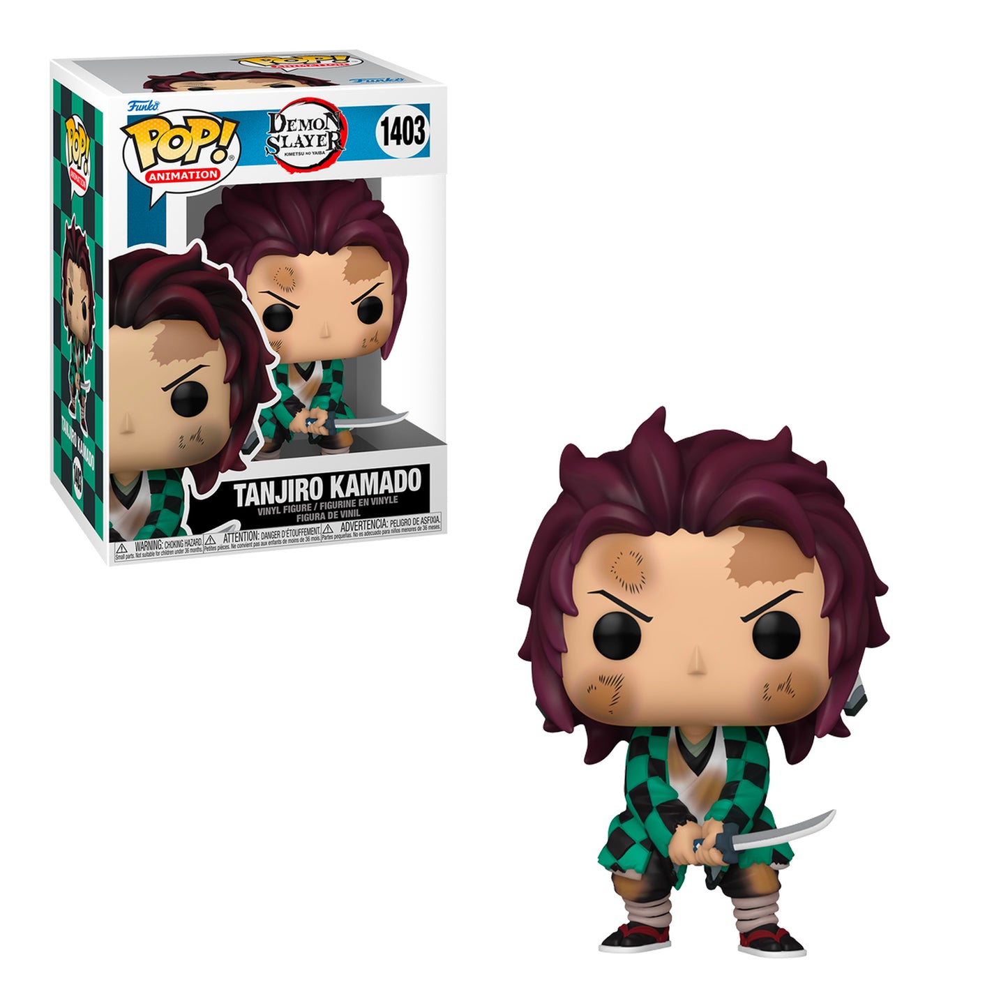 Funko Pop! Animation: Demon Slayer: Kimetsu No Yaiba - Tanjiro Kamado #1403