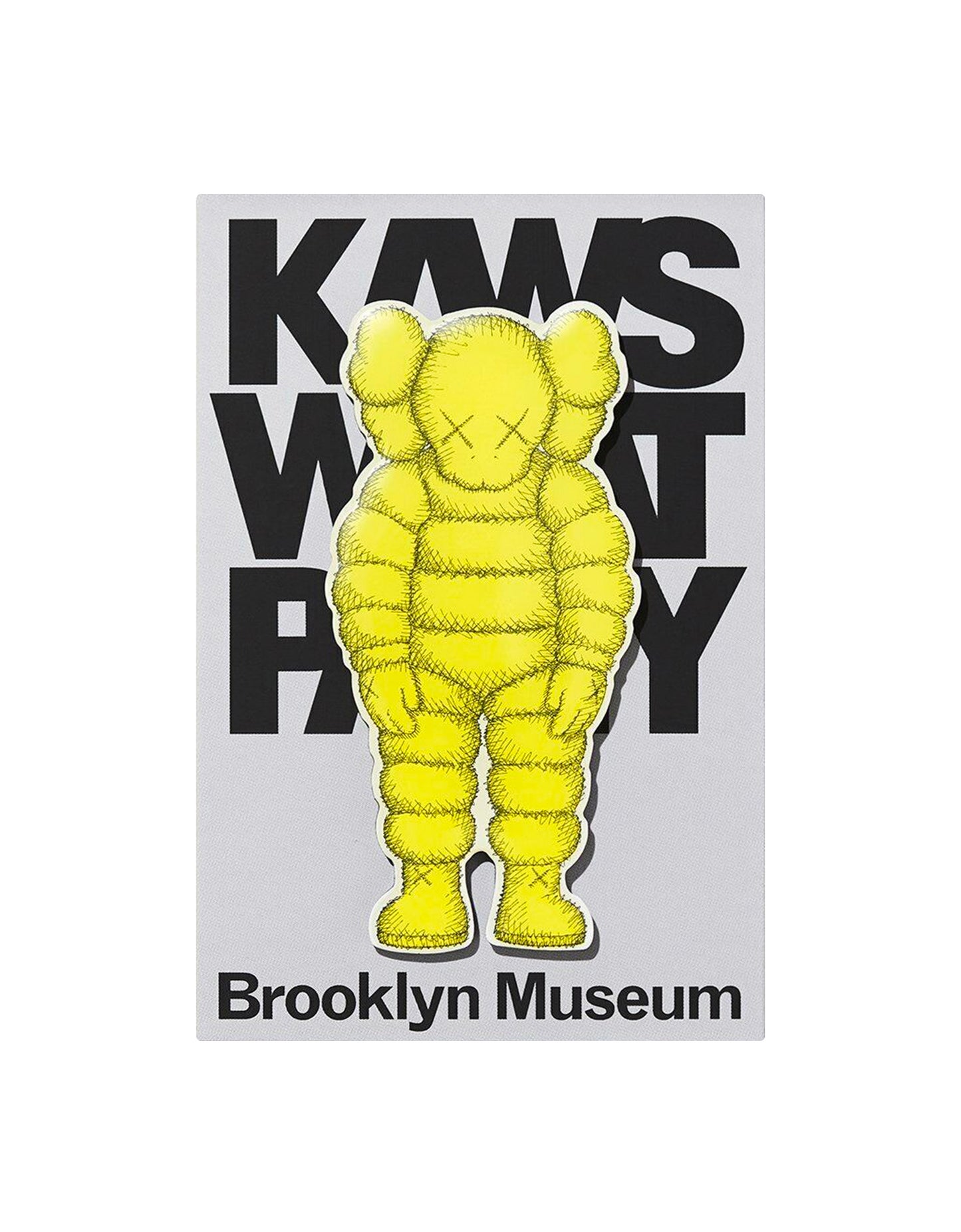 KAWS - Brooklyn Museum WHAT PARTY Chum Yellow Magnet