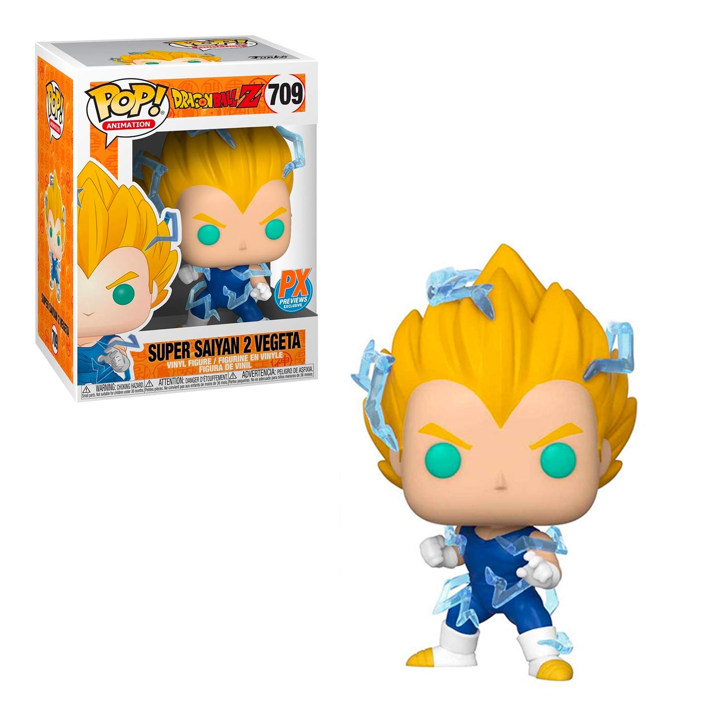 Funko Pop! Animation: Dragon Ball Z - Super Saiyan 2 Vegeta #709 PX Exclusive