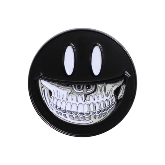 Ron English x MINDstyle: Popaganda - Smiley Grin Black Enamel Pin