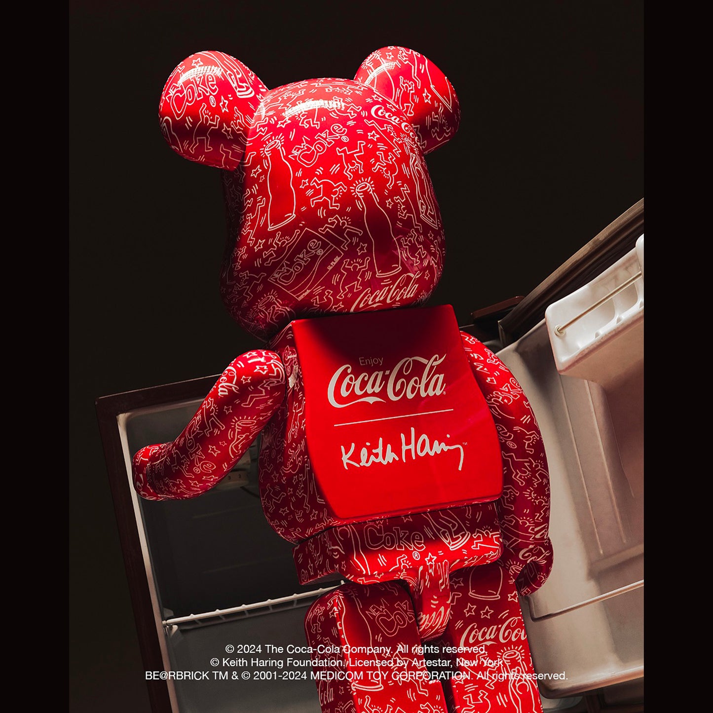 MEDICOM TOY: BE@RBRICK - Coca-Cola Keith Haring 100% & 400%