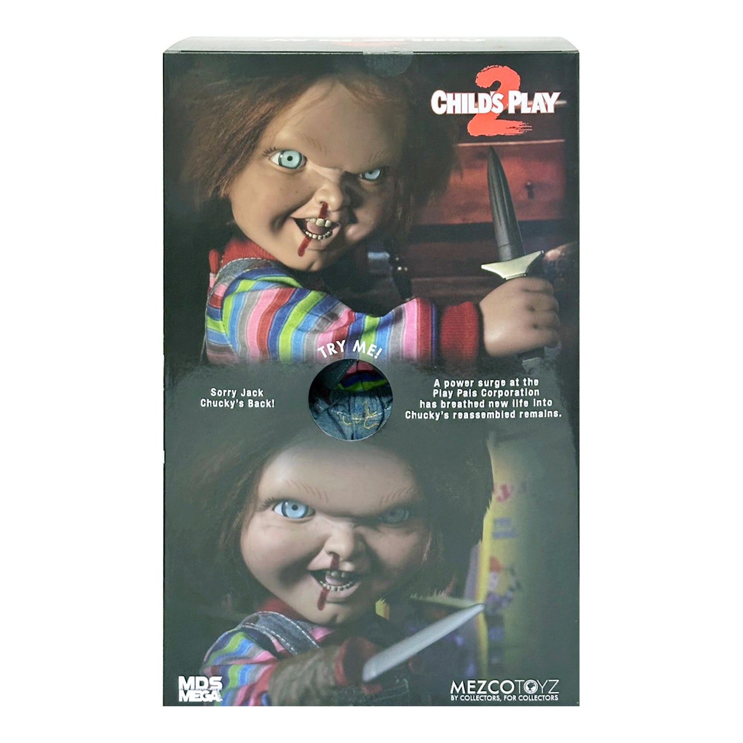 Mezco Toyz: MDS Mega Scale - Child's Play 2 Talking Menacing Chucky 15" Figure