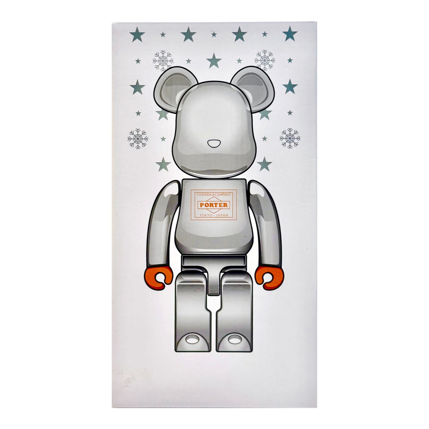 MEDICOM TOY: BE@RBRICK - Porter Silver Plated 400%