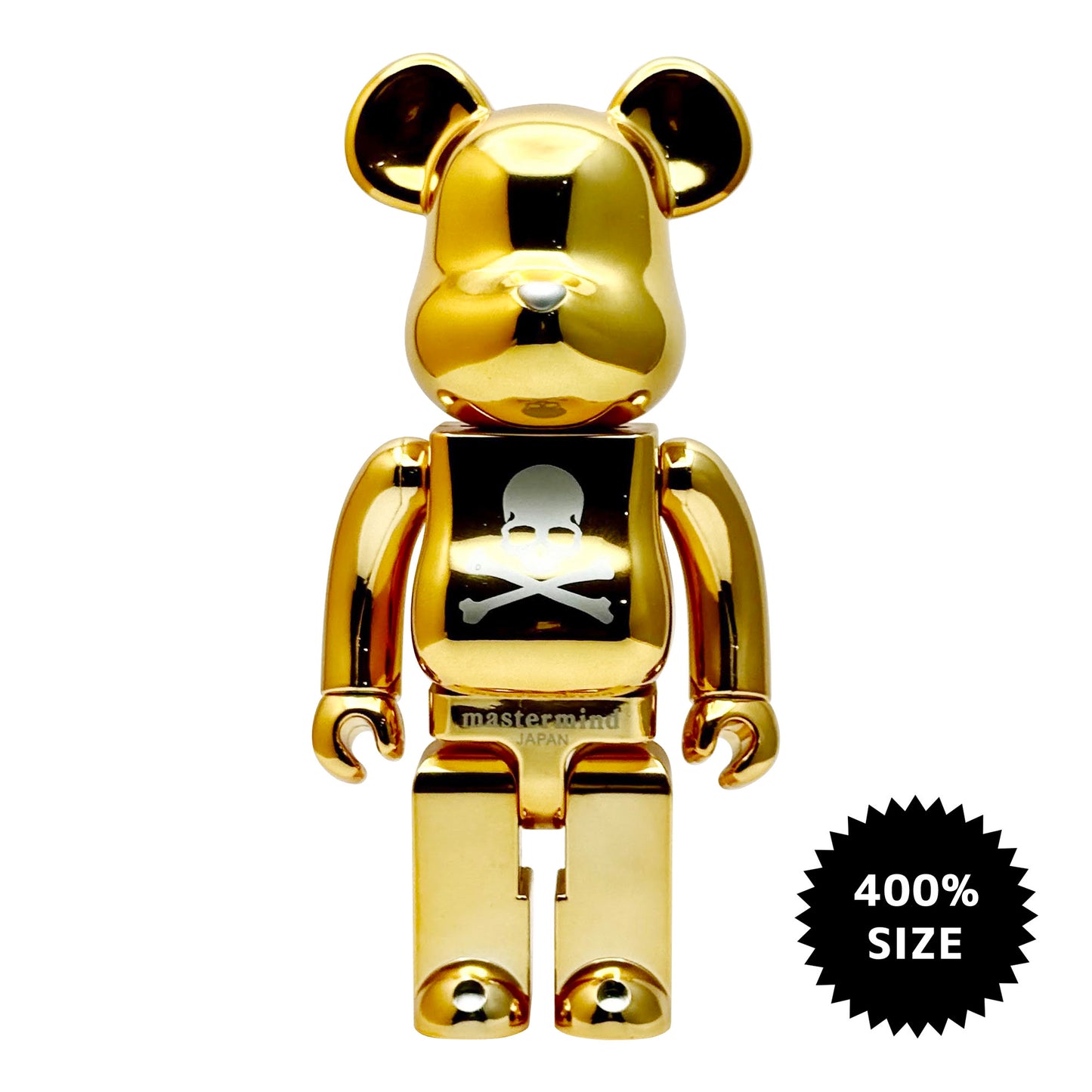 MEDICOM TOY: BE@RBRICK - Mastermind Japan Gold BWWT (2005) 400%