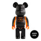 MEDICOM TOY: BE@RBRICK - Porter Skeleton Black/Orange 400%