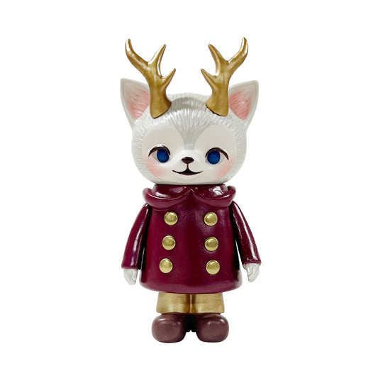 Kaori Hinata - Morris The Cat with Antlers Burgundy Figure