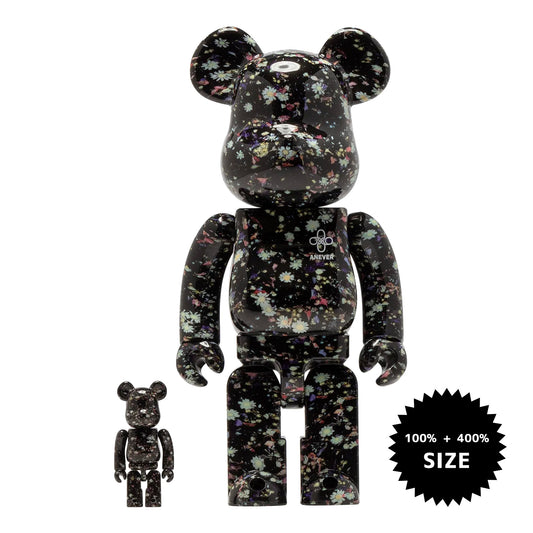 MEDICOM TOY: BE@RBRICK - Anever Black 100% & 400%