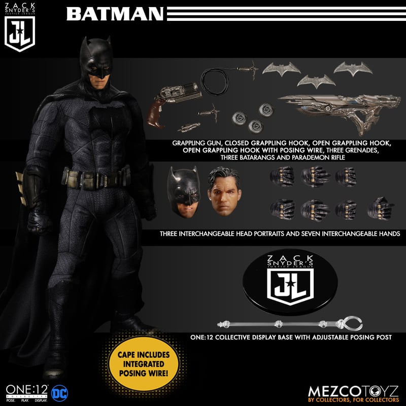 MEZCO TOYZ: One:12 Collective - Zack Snyder’s Justice League Deluxe Steel Boxed Set