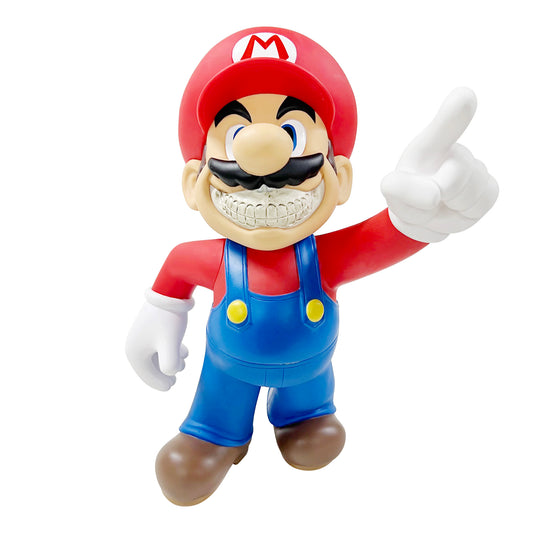 Ron English x MINDstyle x 8DEUCE8 - Mario Grin 12" Tall Figure