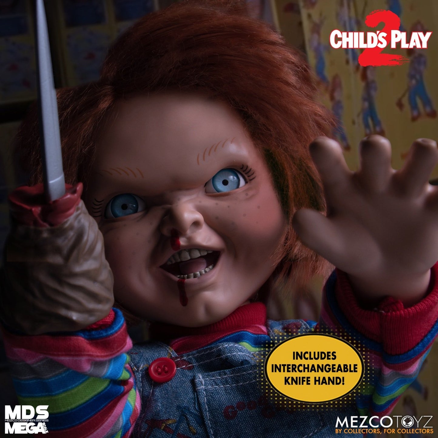 Mezco Toyz: MDS Mega Scale - Child's Play 2 Talking Menacing Chucky 15" Figure