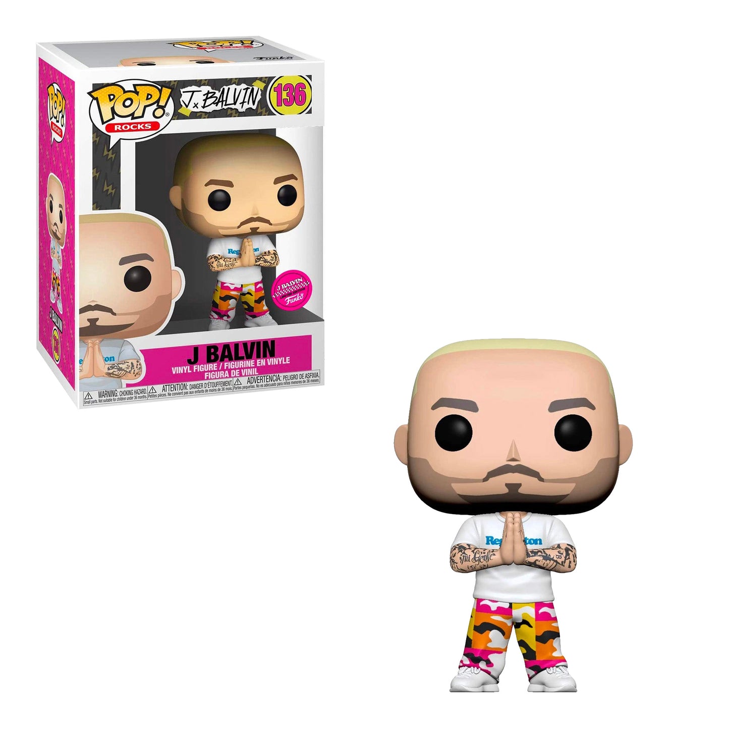 Funko Pop! Rocks: J Balvin #136 (1 in 6 chance of Chase)