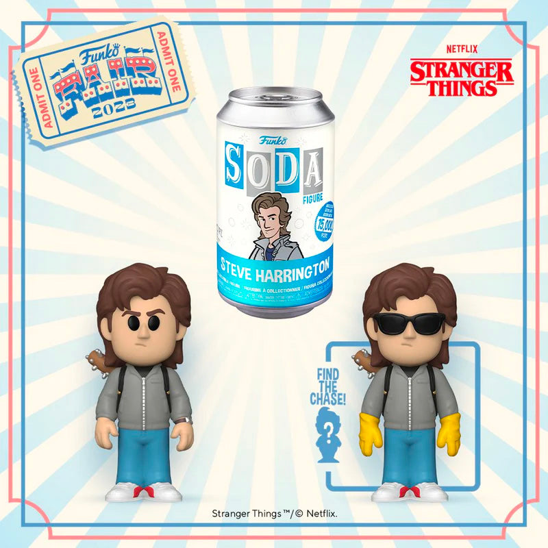 Funko Vinyl SODA: Strange Things Steve Harrington 15,000 Limited Edition (1 in 6 Chance at Chase)