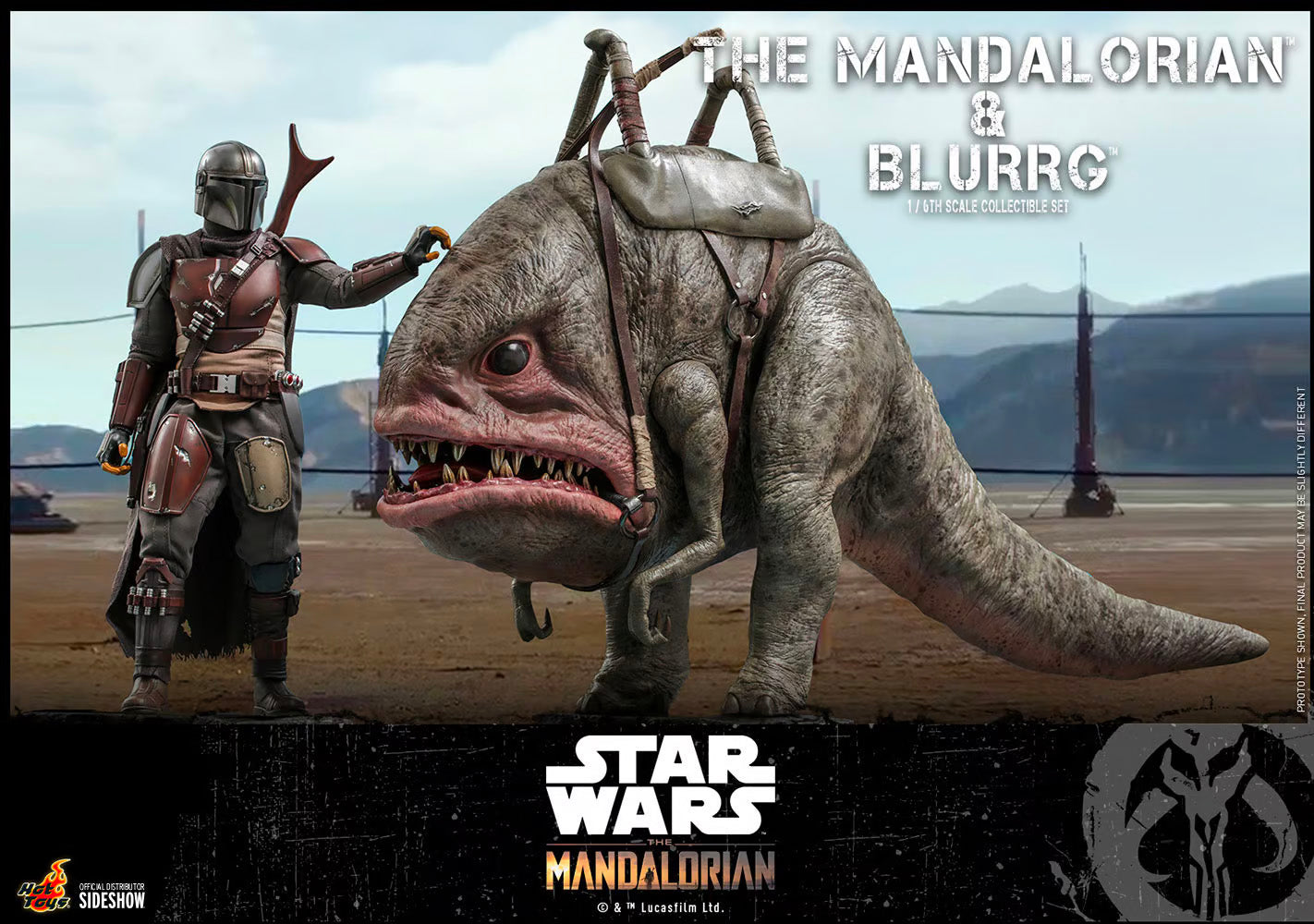 Hot Toys x Sideshow Collectibles: Star Wars - The Mandalorian & Blurrg Sixth Scale Figure Set