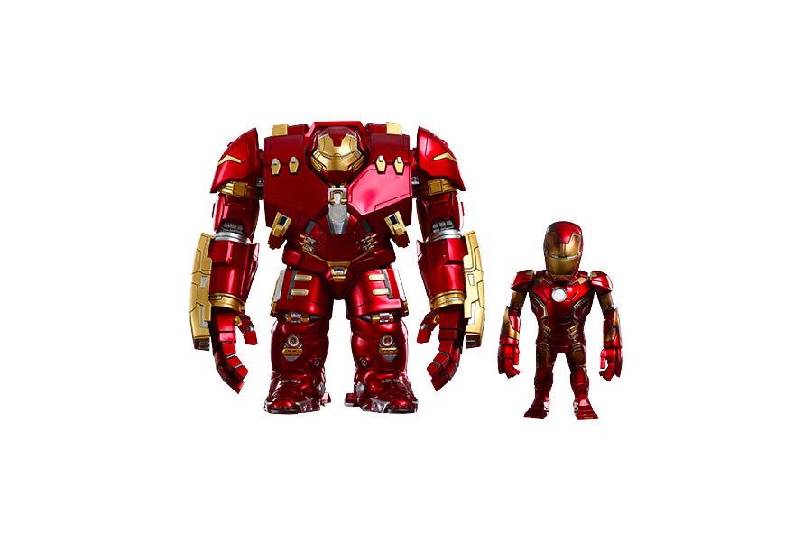 Hot Toys x Sideshow Collectibles: Mark XLIII Battle Damaged Version and Hulkbuster - Artist Mix