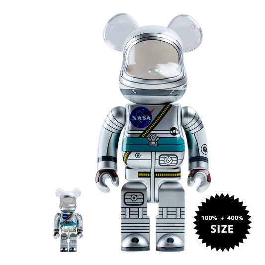 MEDICOM TOY: BE@RBRICK - Project Mercury Astronaut 100% & 400%