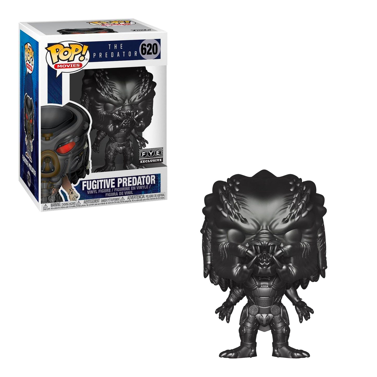 Funko Pop! Movies: The Predator - Fugitive Predator Gun Metal #620