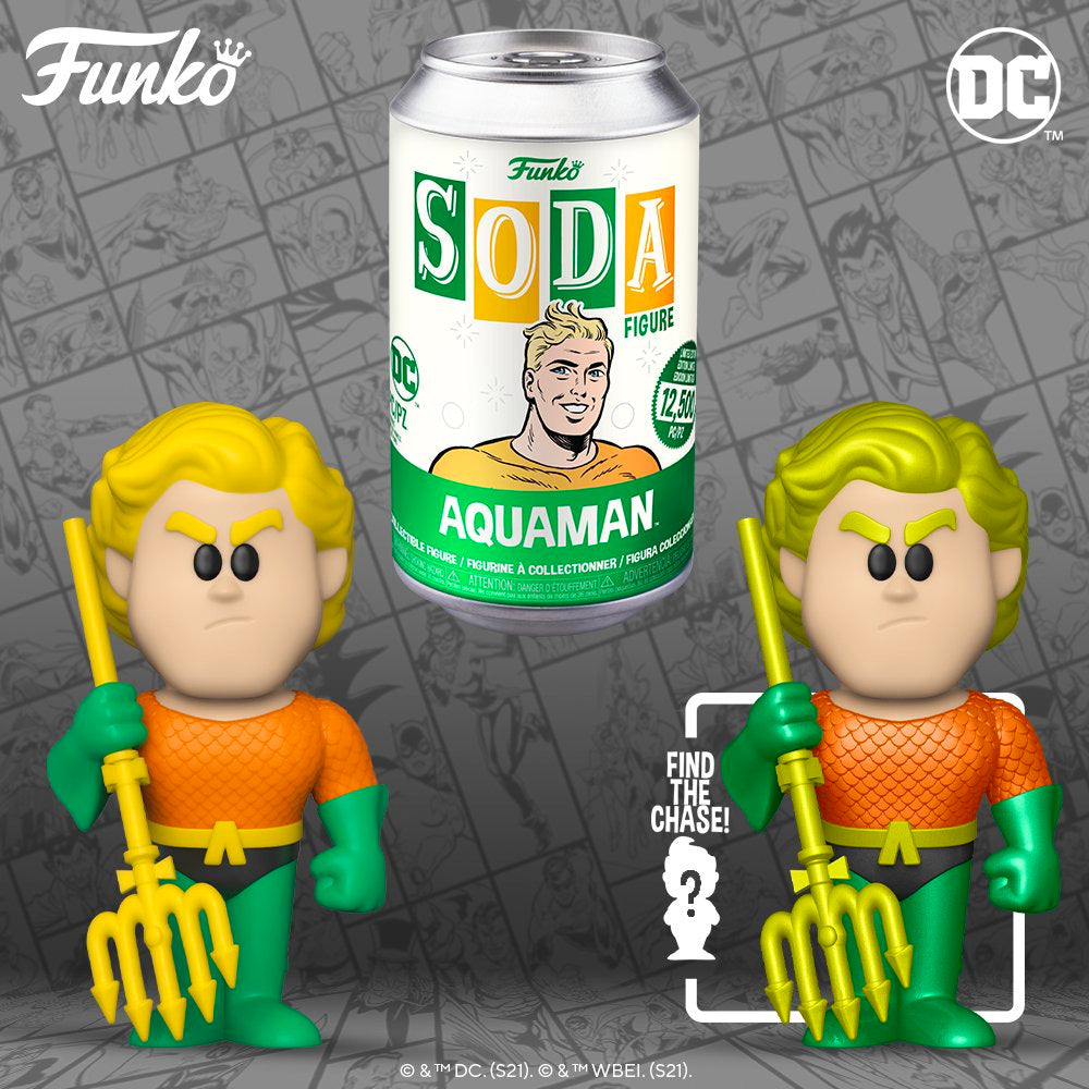 Funko Vinyl SODA: Aquaman 12,500 Limited Edition (1 in 6 Chance at Chase)