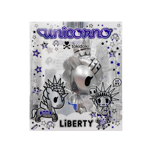 Tokidoki - Liberty Unicorno Taxi Silver 3" Vinyl Figure