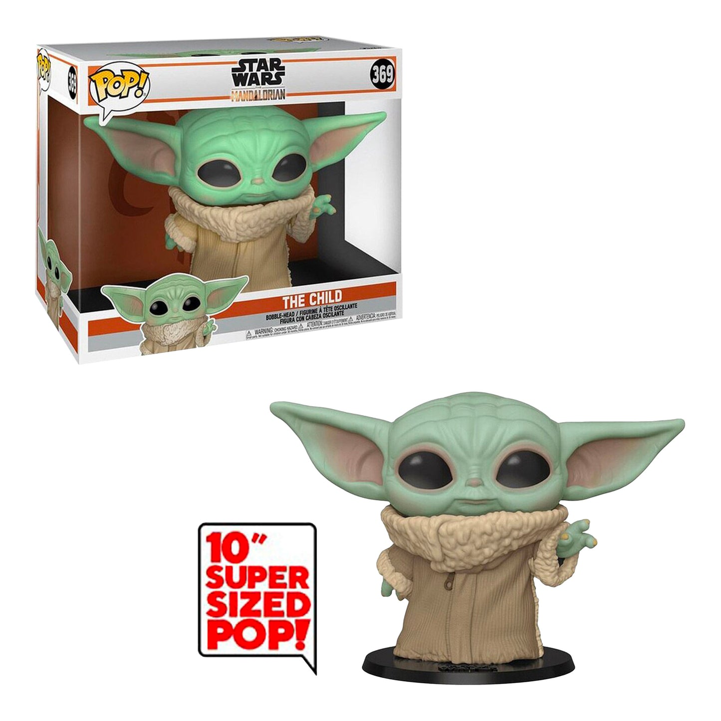 Funko Pop! Star Wars: The Mandalorian - The Child (Baby Yoda) #369 [10" Super Sized]