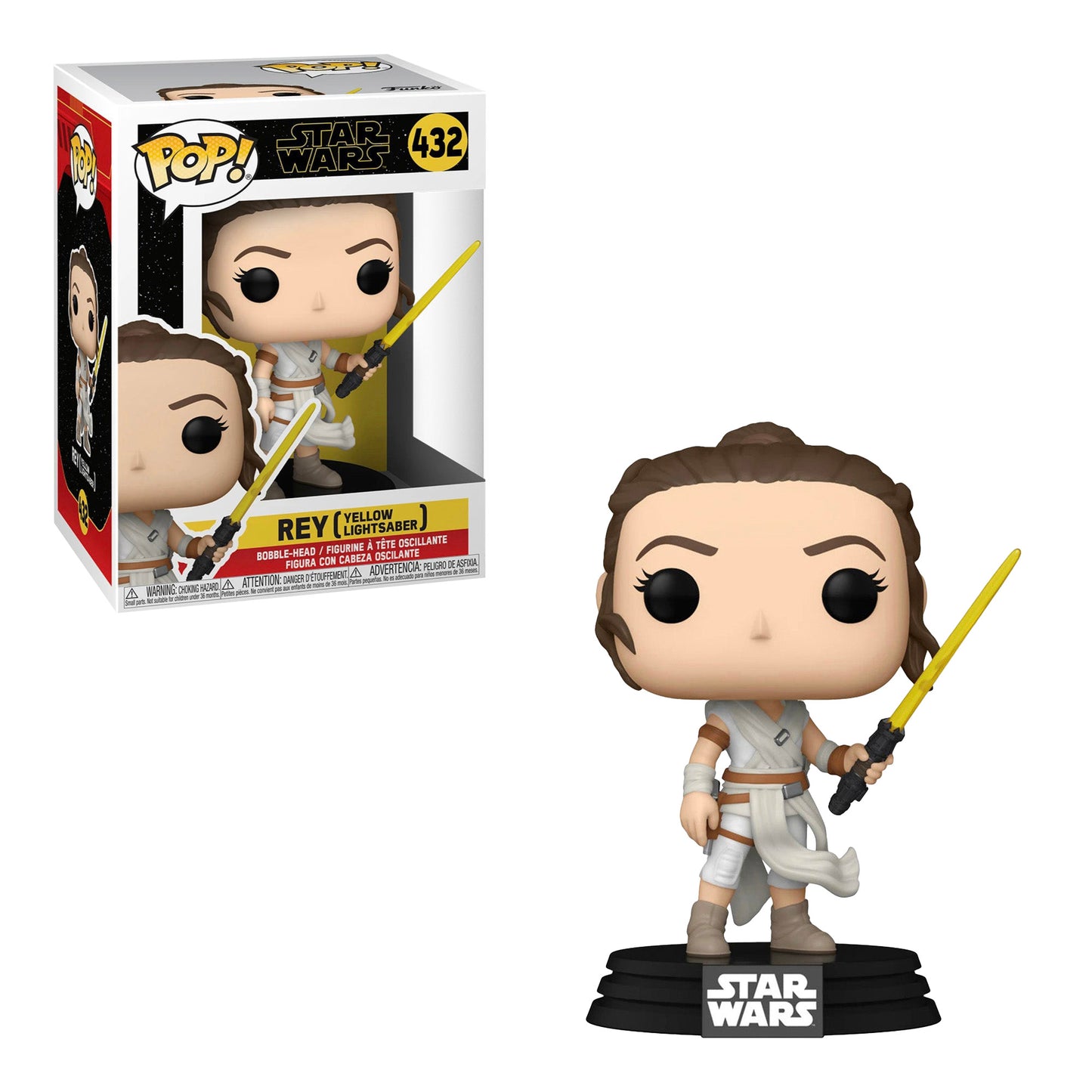 Funko Pop! Star Wars: Rey (Yellow Lightsaber) #432