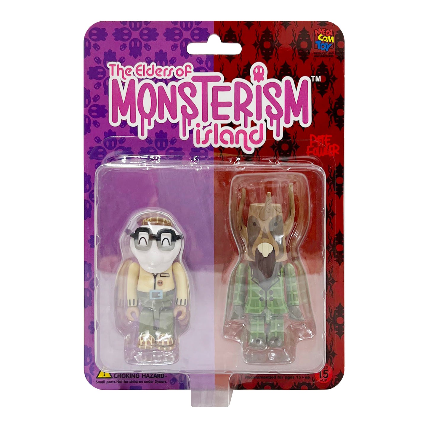 MEDICOM TOY x Pete Fowler: Kubrick - Elders of Monsterism Island Grimpy & Local Deity 2 Pack 100%