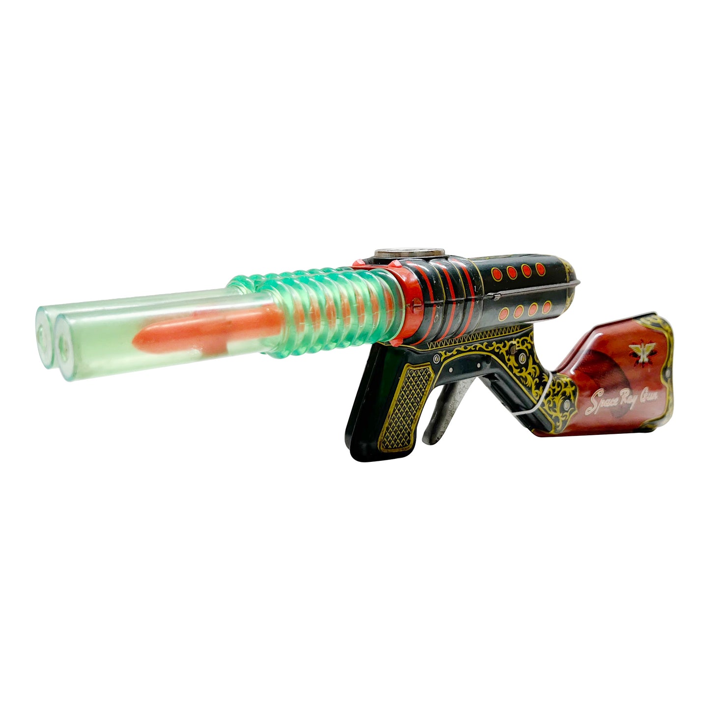 Double Barrel 1960 Space Ray Gun 14" Made in Japan