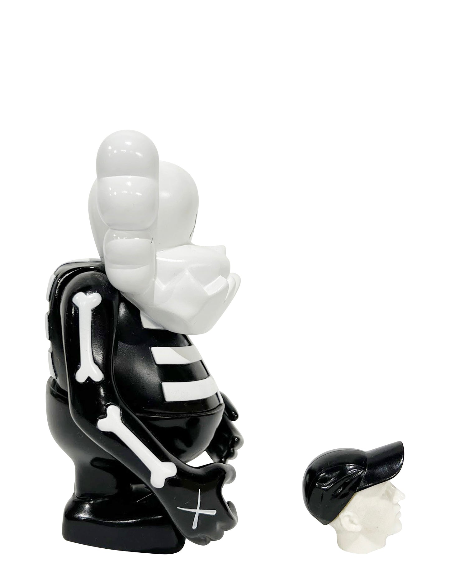 KAWS x Bounty Hunter - Skull Kun Black & White, 2006