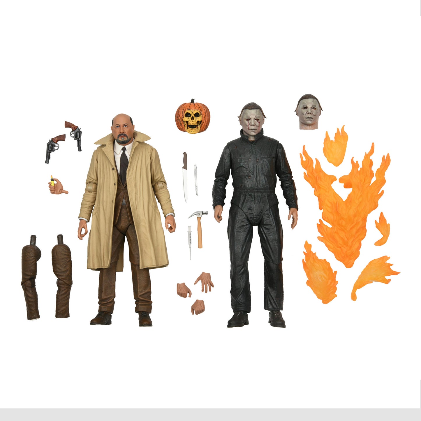 NECA: Halloween II - Ultimate Michael Myers and Dr. Loomis 2-Pack 7" Tall Action Figure