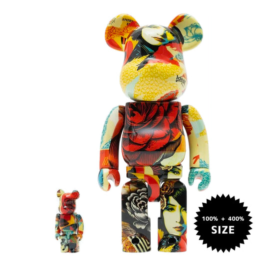 MEDICOM TOY: BE@RBRICK - Shepard Fairey Obey DCON 2022 100% & 400%