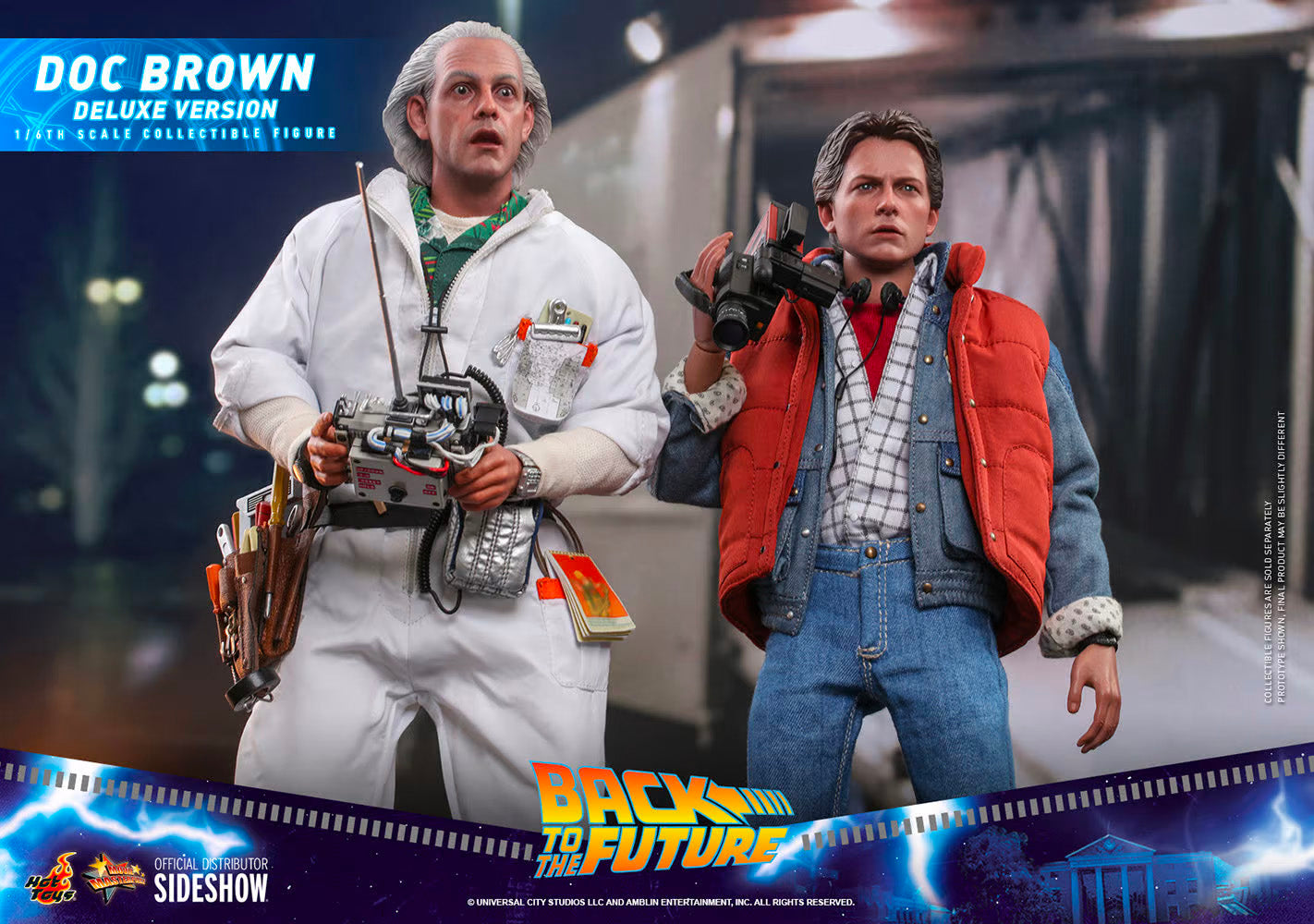 Hot Toys x Sideshow Collectibles: Back to the Future - Doc Brown (Deluxe Version) Sixth Scale Figure